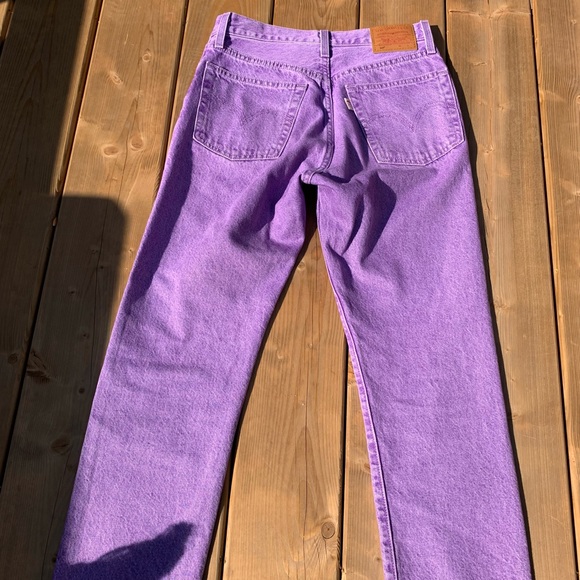 Purple High Rise Levi’s Fresh w Mushroom Tab - Picture 4 of 16